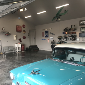 Classic Car Garage with Retro Decor and Signs - Mike from Annabella, UT