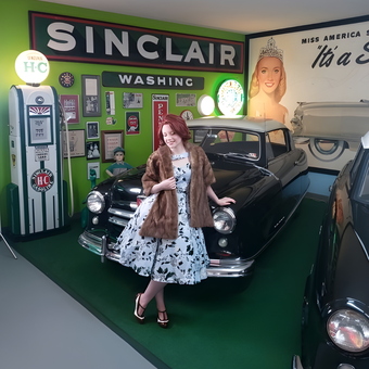 Vintage Sinclair Garage Decor with Classic Cars - Rambler Ranch from Elizabeth, CO