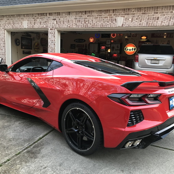 Garage with Neon Signs and Classic Car Decor - Mike from Canton, GA