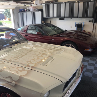 Garage with Classic Cars, Cabinets, and Tile Flooring - Snowman from Thornton, CO