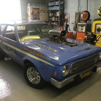 Classic AMC Gremlin Drag Car and Vintage Gas Pumps - Flathead007 from Kings Park, NY