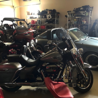 Motorcycles, Classic Car, and Storage Shelves - Keith from PRESCOTT VALLEY, AZ