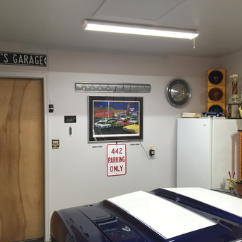 Garage Decor with Signs, Trophies, and Car Art - Oldsmobile from Sicklerville, NJ