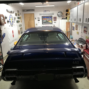 Classic Oldsmobile 442 in Decorated Garage - Oldsmobile from Sicklerville, NJ