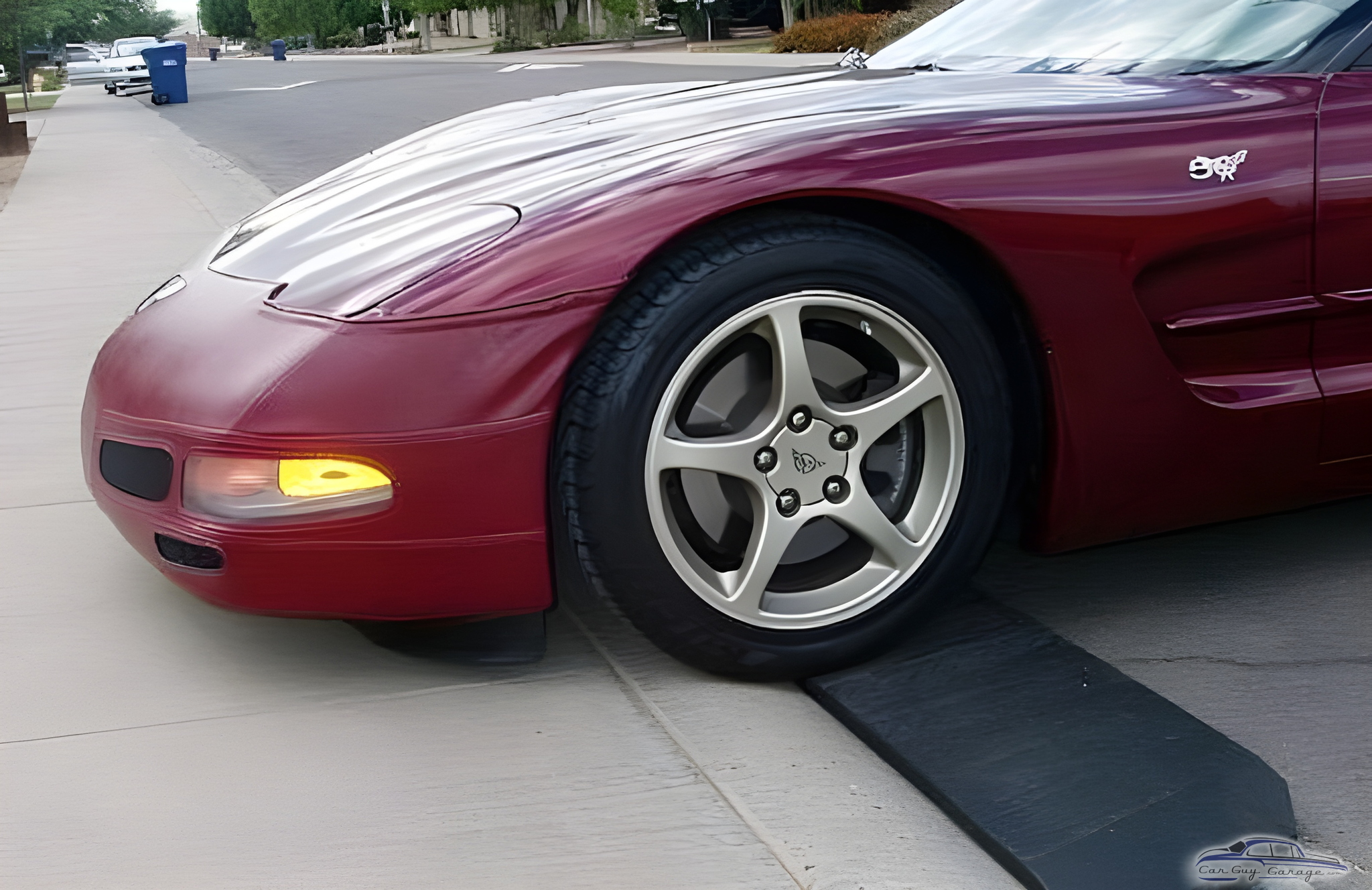 Garage Curb Ramp for Low Profile Sports Cars
