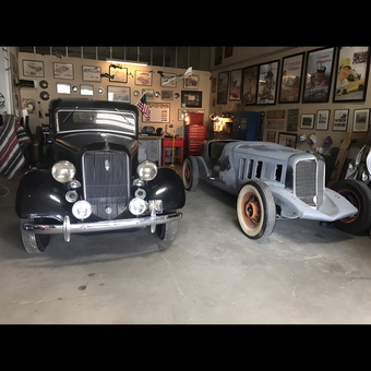 Classic Car Garage with Wall Art and Tool Storage - Lost Pelican Garage from Richland, MS