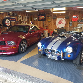 Classic Car Garage With Neon Signs and Wall Decor - Mike from Palmyra, PA