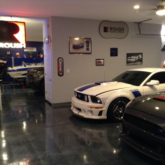 Roush Decorated Garage With Mustangs and Wall Art - Steve from Louisville, KY