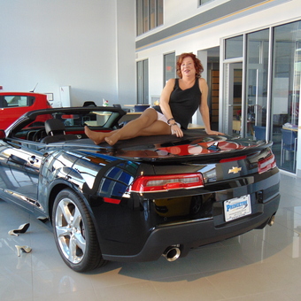 Black Chevy Convertible and Modern Garage Interior - B.T. from Spotswood, NJ