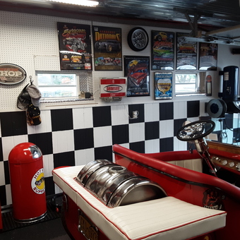 Classic Car Bench, Retro Decor, and Signs - PAPA from Auburn, NY