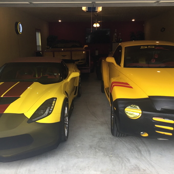 Yellow Corvette and SSR in Clean Garage - Billy from North Little Rock, AR