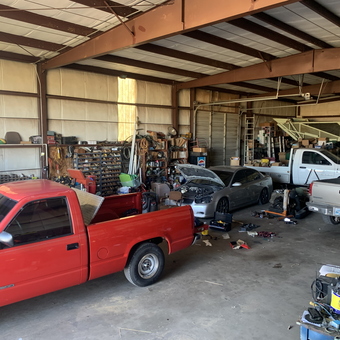Organized Garage with Trucks, Tools, and Storage - Tristan from Carnegie, OK