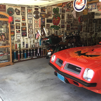 Classic Pontiac Firebird and Trophy Display Garage - Lucky from Greenfield, WI
