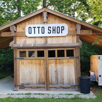 Rustic Wooden Garage With Sign and Trailer - Otto from Westerville, OH