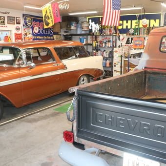 Classic Chevrolet Garage with Signs and Tools - Dale from CONROY, IA