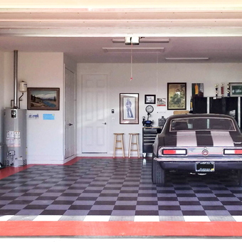 Organized Garage with Classic Car and Storage Cabinets - Philip from Vero Beach, FL