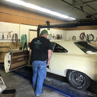 Classic Car on Lift with Garage Tools - MS from Atalissa, IA