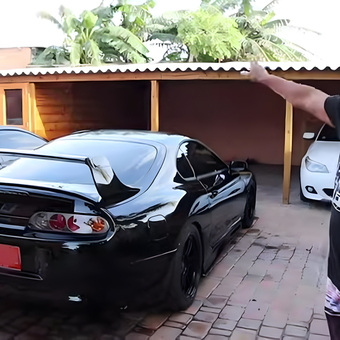 Custom garage with sports cars and carport - ArubaDave from Doral, FL
