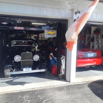 Classic and Modern Cars in Well-Equipped Garage - Roid from Kitchener