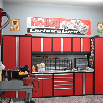 Red Garage Cabinets and Wall Storage Solutions - Bob from Millsboro, DE
