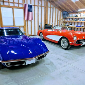 Classic Corvettes in Spacious Garage with Shelving - Walt from Petaluma, CA