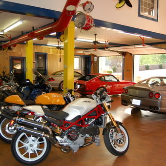 Luxury Garage with Motorcycles and Sports Cars - Randy from Cartersville, GA