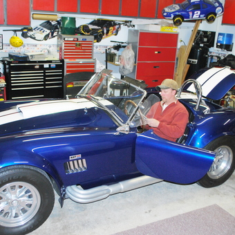 Classic Car and Red Cabinets in Organized Garage - Bob from Racine, WI