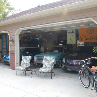 Classic Car Garage with Cadillac Decor - Paul from Okemos, MI