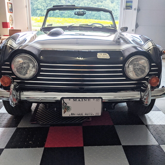 Classic Convertible on Checkered Garage Floor Tiles - Rich from Kittery, ME