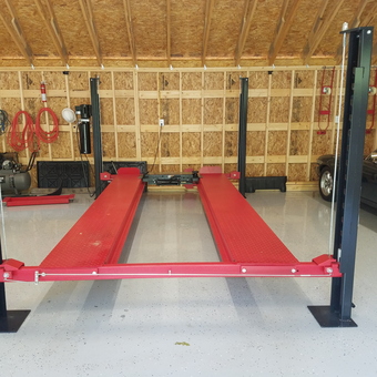 Four post car lift and garage tools - Bob from Hancock, NH