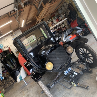 Classic car restoration garage with tools and storage - Lizzy from Nekoosa, WI