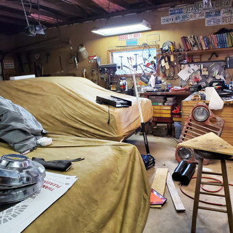Classic Car Garage With Tools and Wall Decor - Howard from Tewksbury, MA