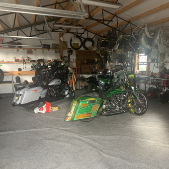 Custom Motorcycles and Garage Storage Solutions - Ray from Vinemont, AL