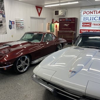Classic Corvette Garage With Neon Signs and Tool Chest - Bob from MD