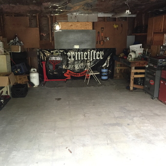 Organized garage with tool chests and workbench - David from Fortwayne, IN