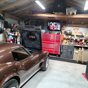 Classic Car, Red Tool Chest, and Workbench - Jeff from Princeton, WV