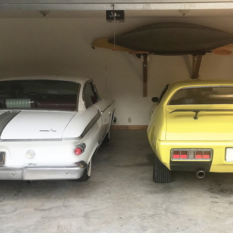 Classic Cars and Surfboard Storage in Garage - Dale from Lenoir, NC