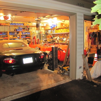 Organized Garage with Classic Cars and Storage - John from Centreville, VA