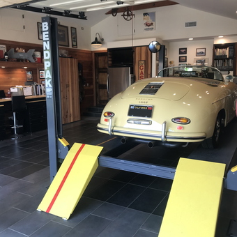 Garage with Car Lift, Tool Cabinets, and Workspace - Steven from Laguna Beach, CA