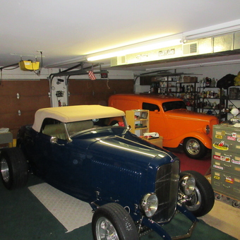 Classic Hot Rods and Garage Storage with Tools - Jim