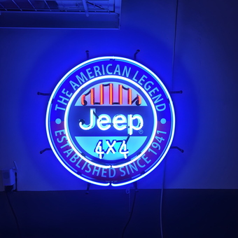 Jeep 4x4 American Legend Neon Garage Sign - Wes from Peoria, AZ