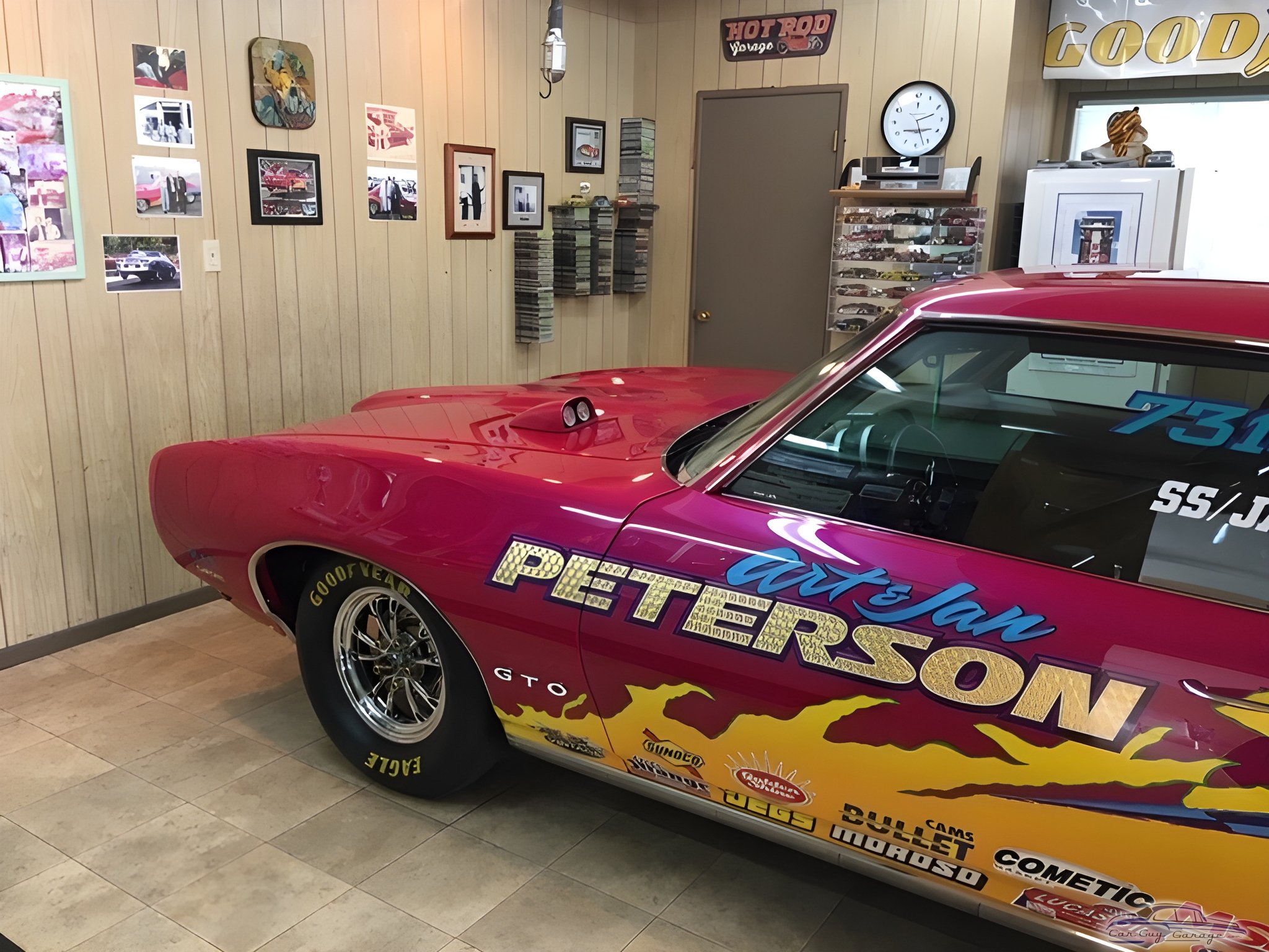 Classic Muscle Car Garage with Wall Art and Decor - Art from Rialto, CA