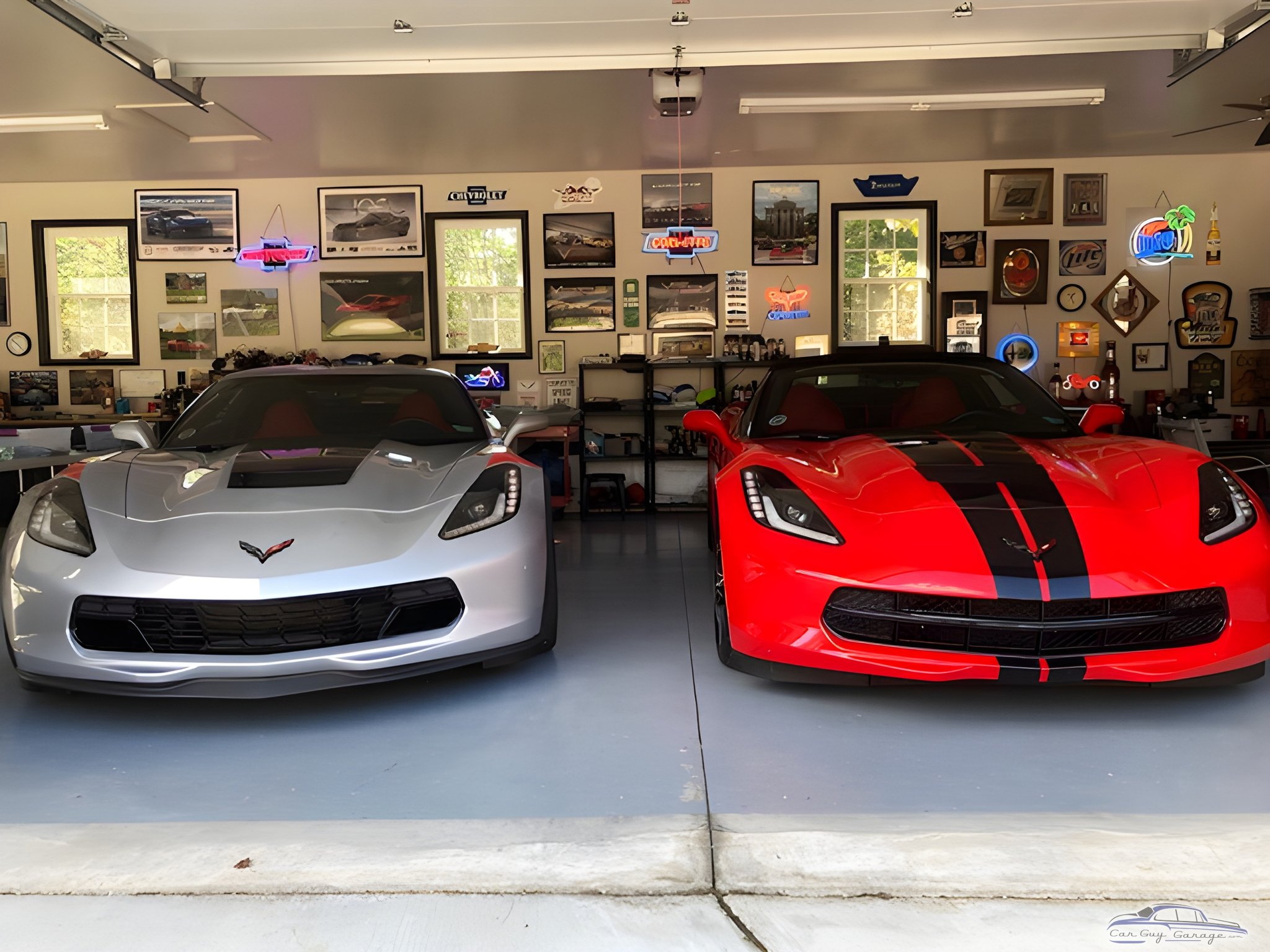 Corvettes and Neon Garage Signs Displayed - Speedy from Salisbury, NC
