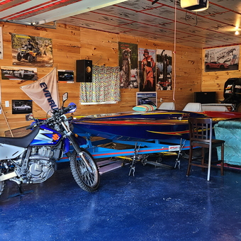 Motorcycle, ATV, and Speedboat in Organized Garage - PUD from Petawawa