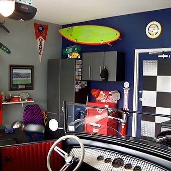 Garage with Storage Cabinets, Tool Chest, and Decor - Greg from Winter Garden, FL