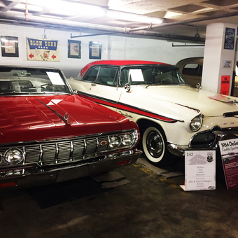 Classic Cars Display with Vintage Signs - Jack from Bethesda, MD