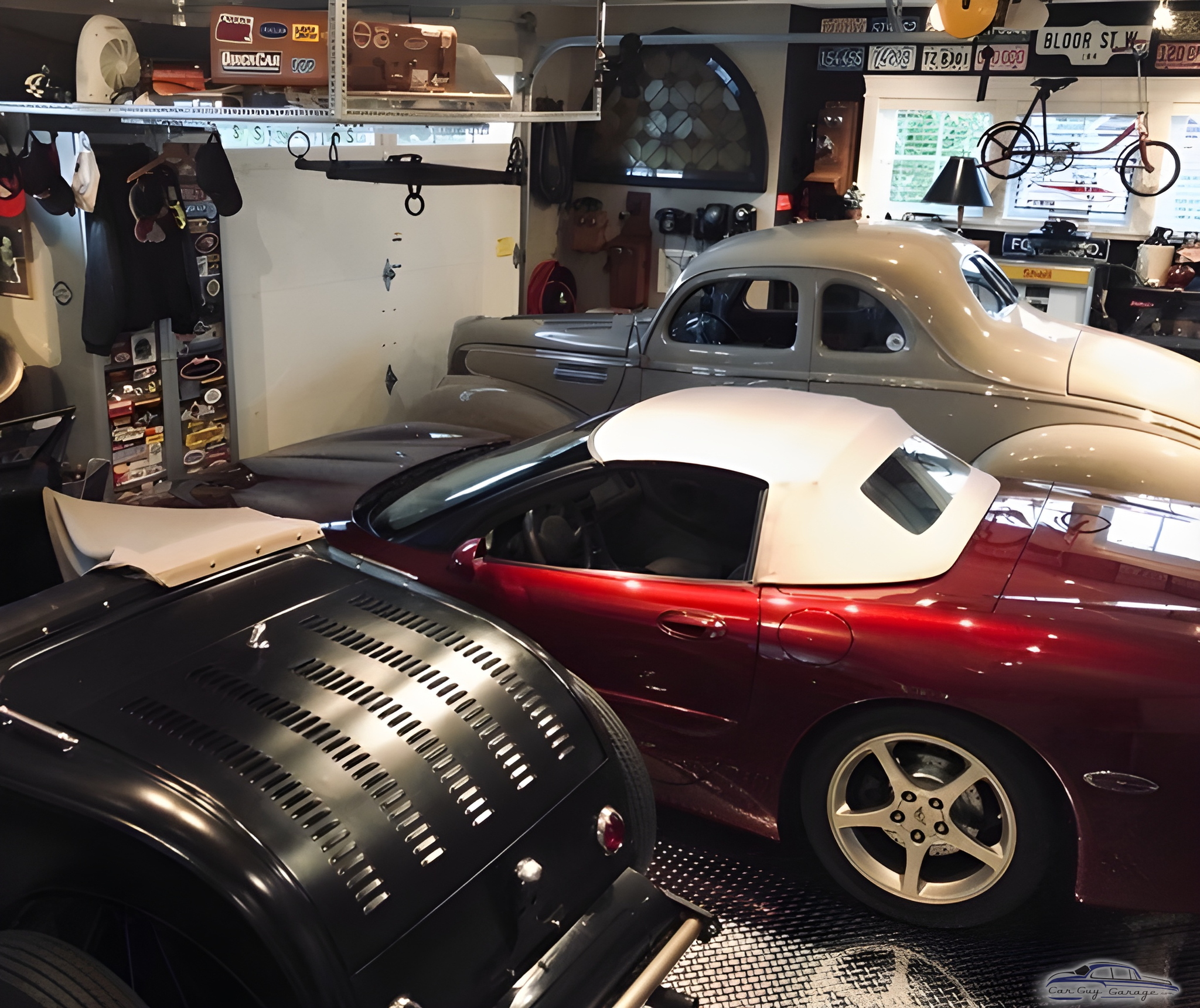 Classic and Modern Cars with Garage Decor - Gerry