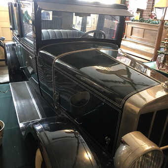 Classic Vintage Car with Chrome Headlights and Running Boards - Dave