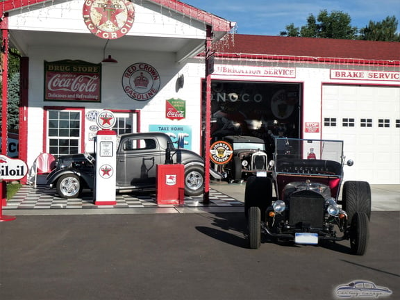 Mike from Golden, CO showing Reproduction Gas Pumps