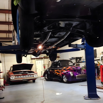 Classic Cars, Lift, and Tools in Garage - Hank from Santa Ynez
